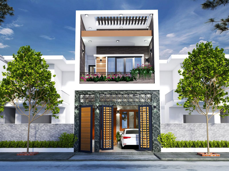 Mẫu thiết kế xây nhà 2 tầng có gác lửng đẹp kèm bản vẽ 2023 - Kiến Thiết  Việt