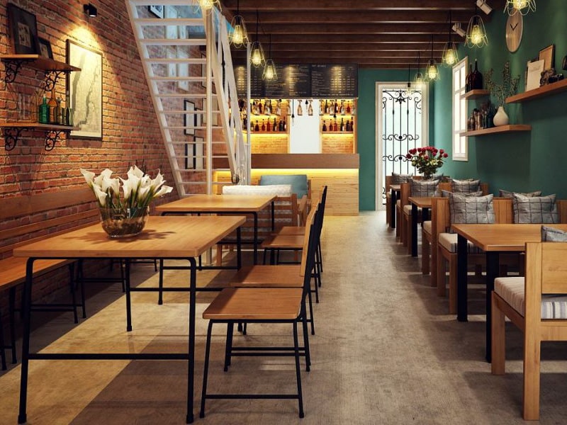 Thiết kế quán cafe diện tích nhỏ hẹp đẹp và ấn tượng